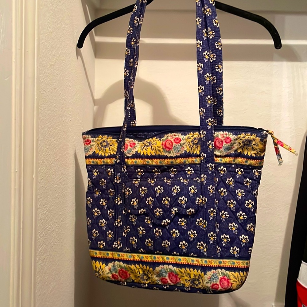 Vera Bradley Madison Blue Tote Handbag